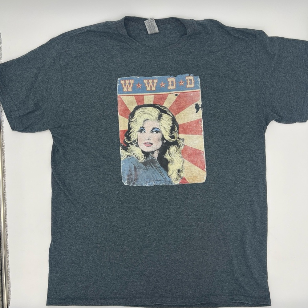 Dolly Parton WWDD What Would Dolly Do T-Shirt Country Music Star Large
